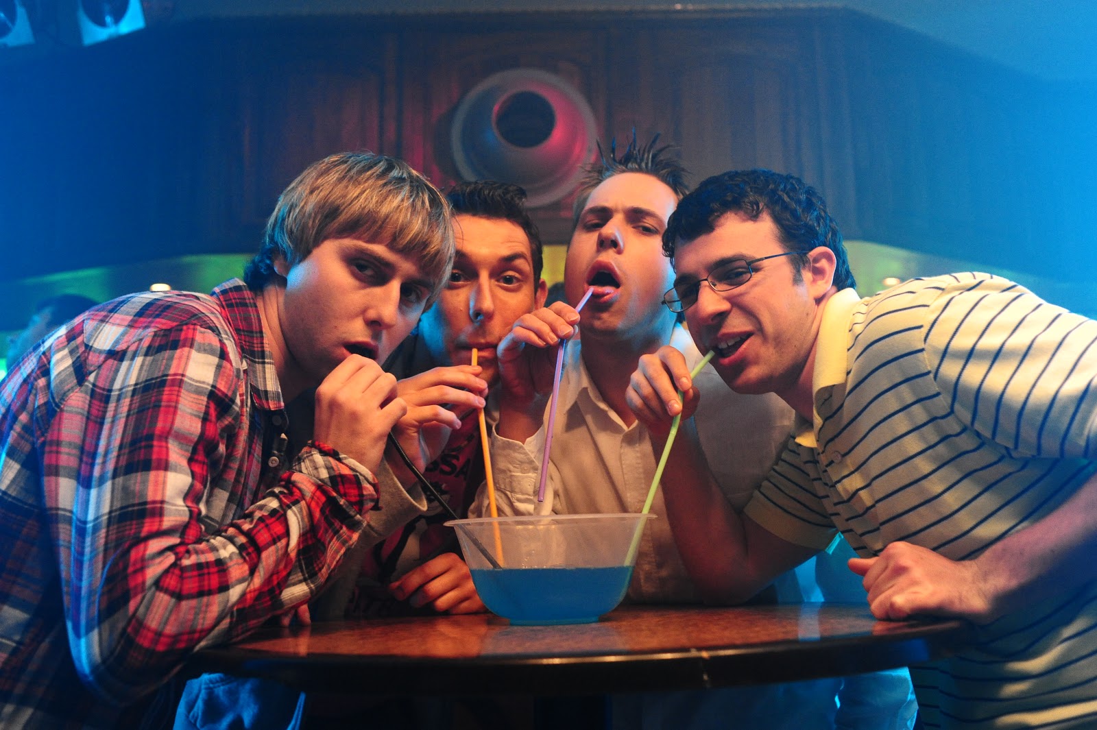 The Inbetweeners_ l-r James Buckley, Blake Harrison, Joe Harris, Simon Bird_